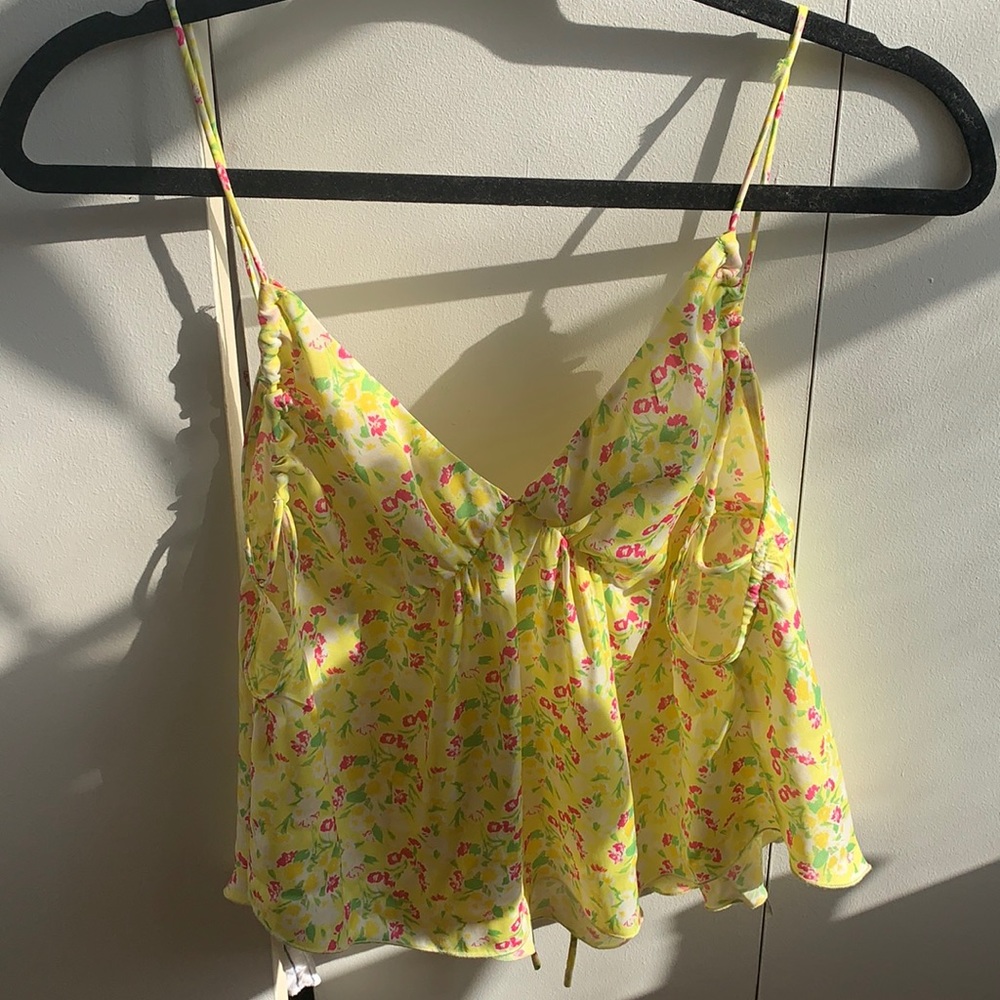 Free People Floral Tanktop